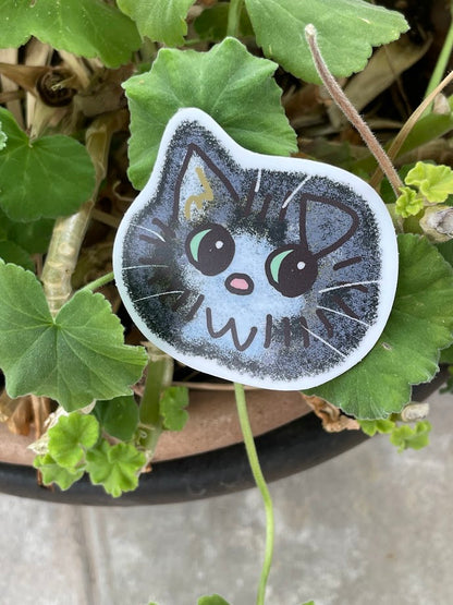 Nuffin Muffin Kiki Cat Sibling Collab Sticker