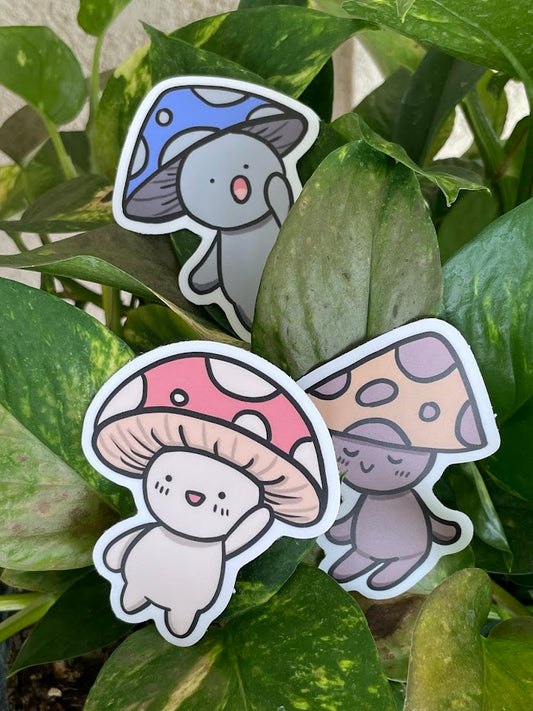 Cute Fungi Lad Stickers