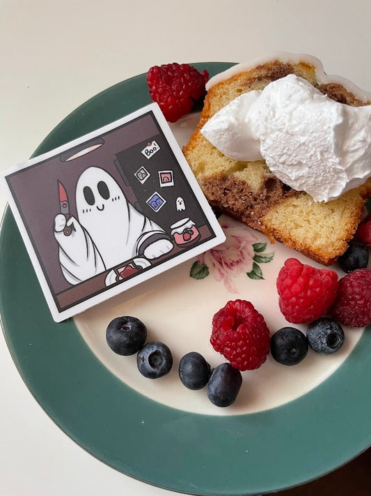 Apparition in the Kitchen Ghost Sticker